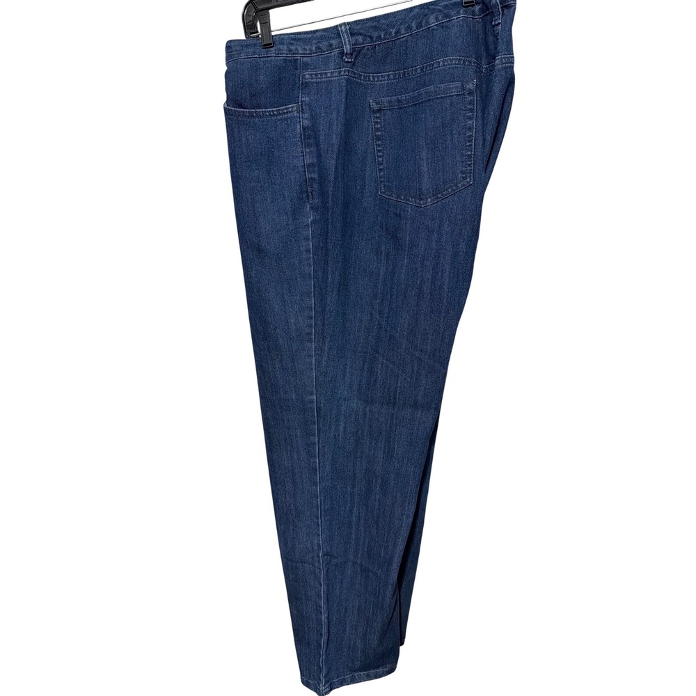 Jones New York Jeans Sutton Straight Leg Denim Blue Plus Size 24W‎ High Rise